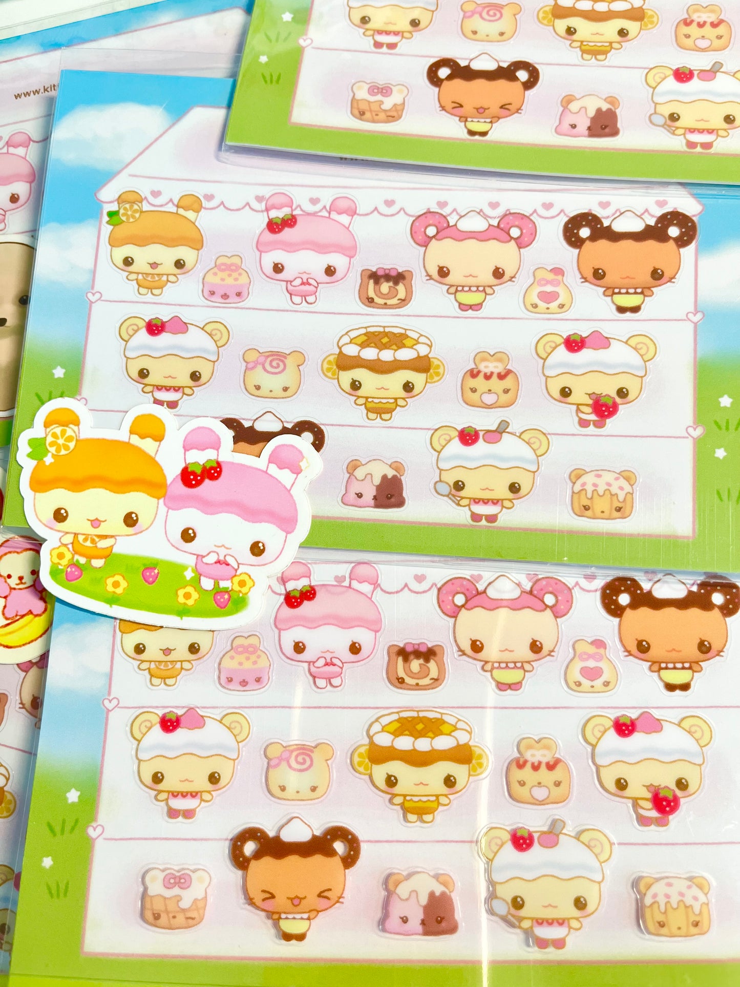 fluffy cake sticker sheet