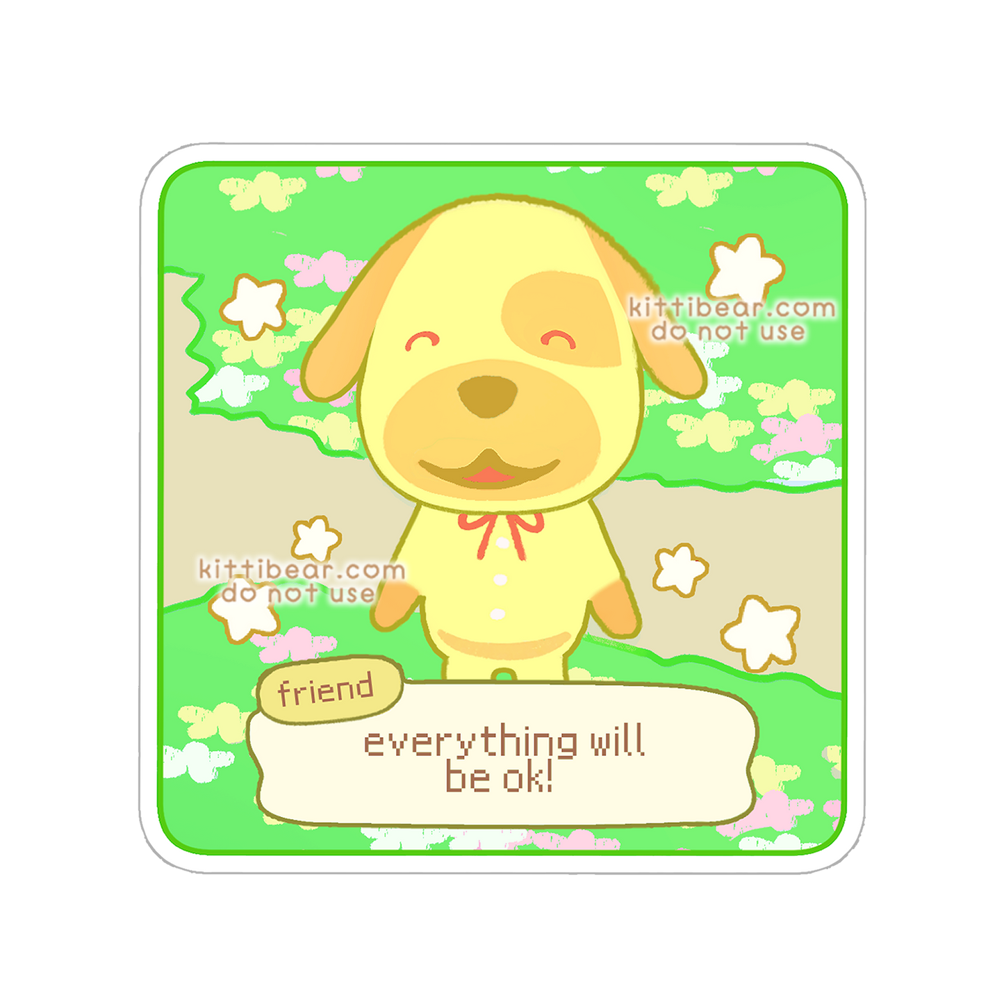 a friend's message sticker
