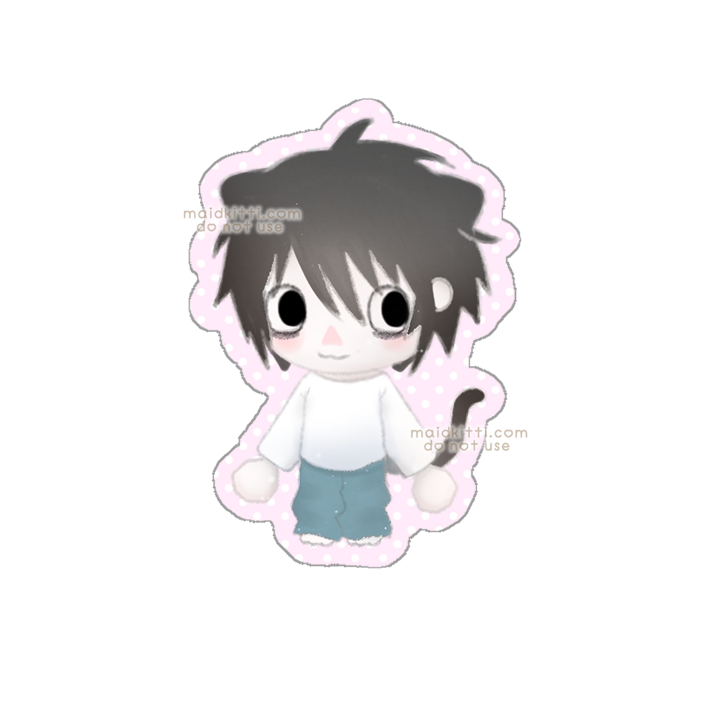L crossing sticker
