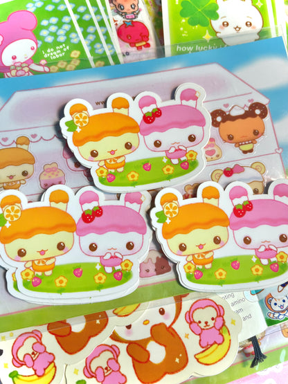 fluffy cake friends garden sticker