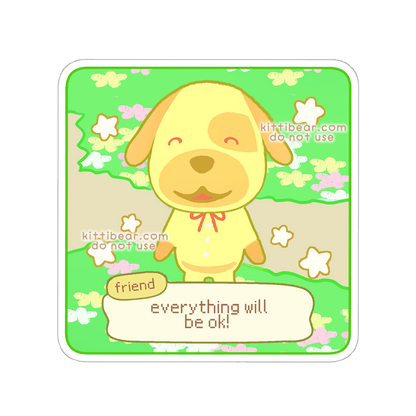 a friend's message sticker