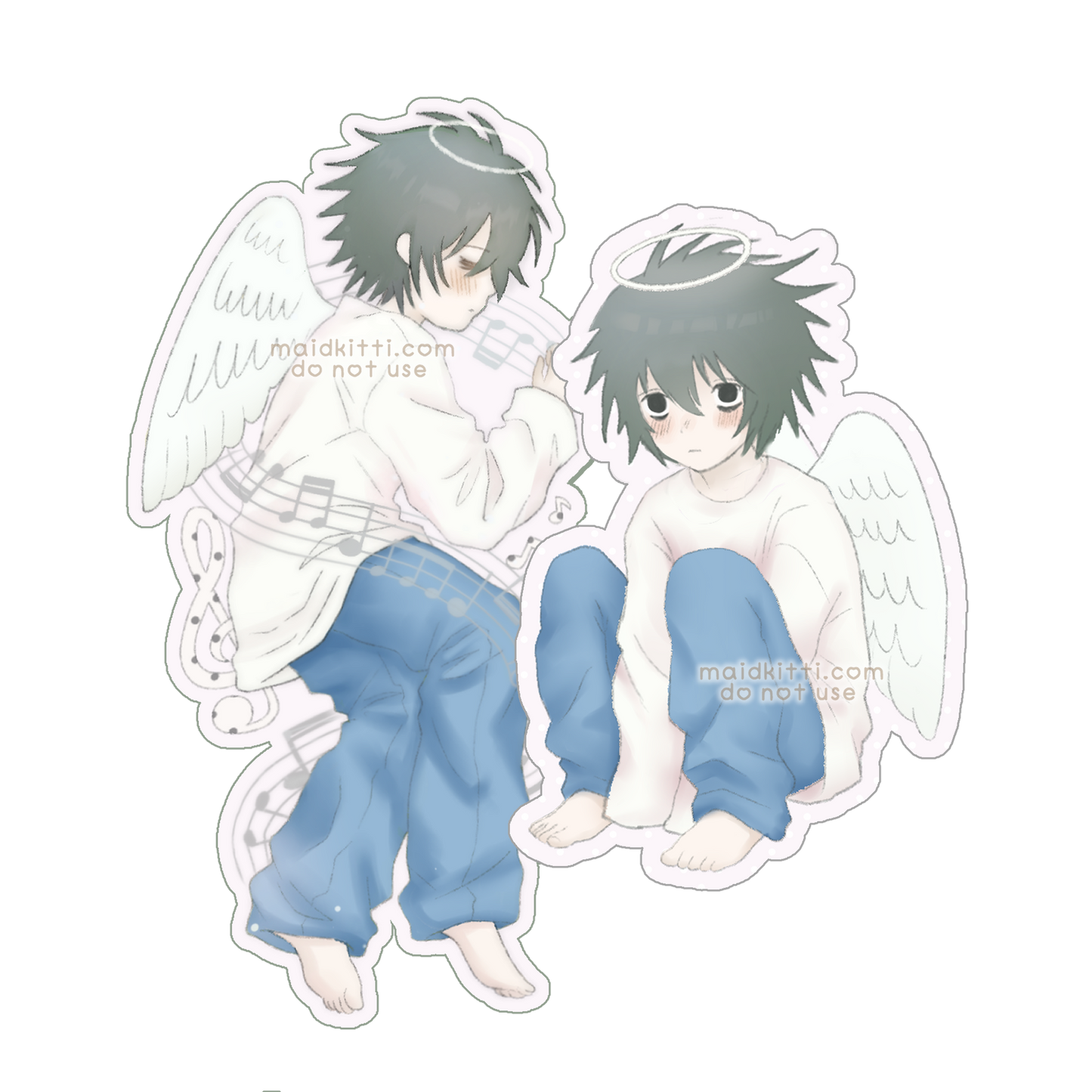 lawliet sticker set