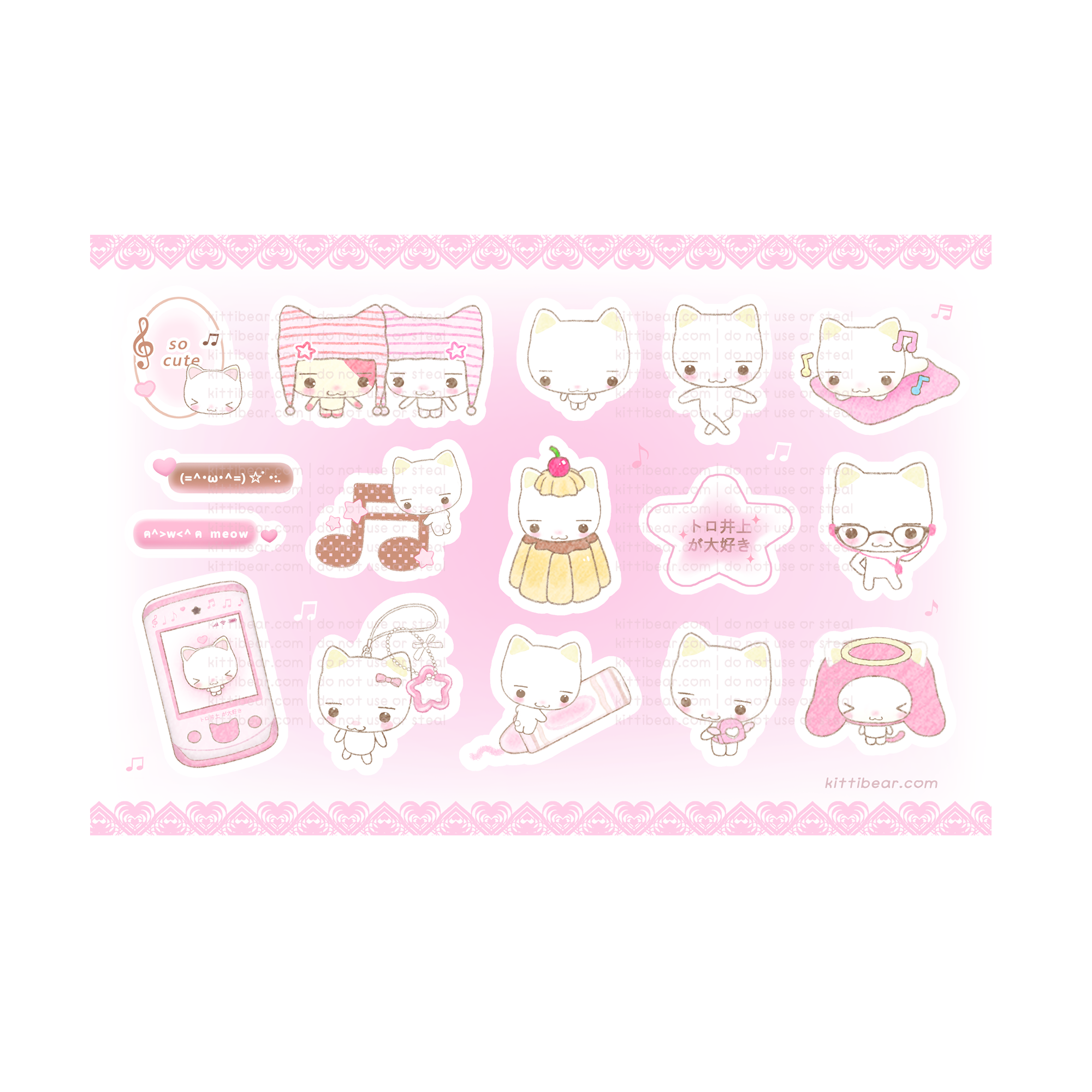 toro inoue sticker sheet – maidkitti