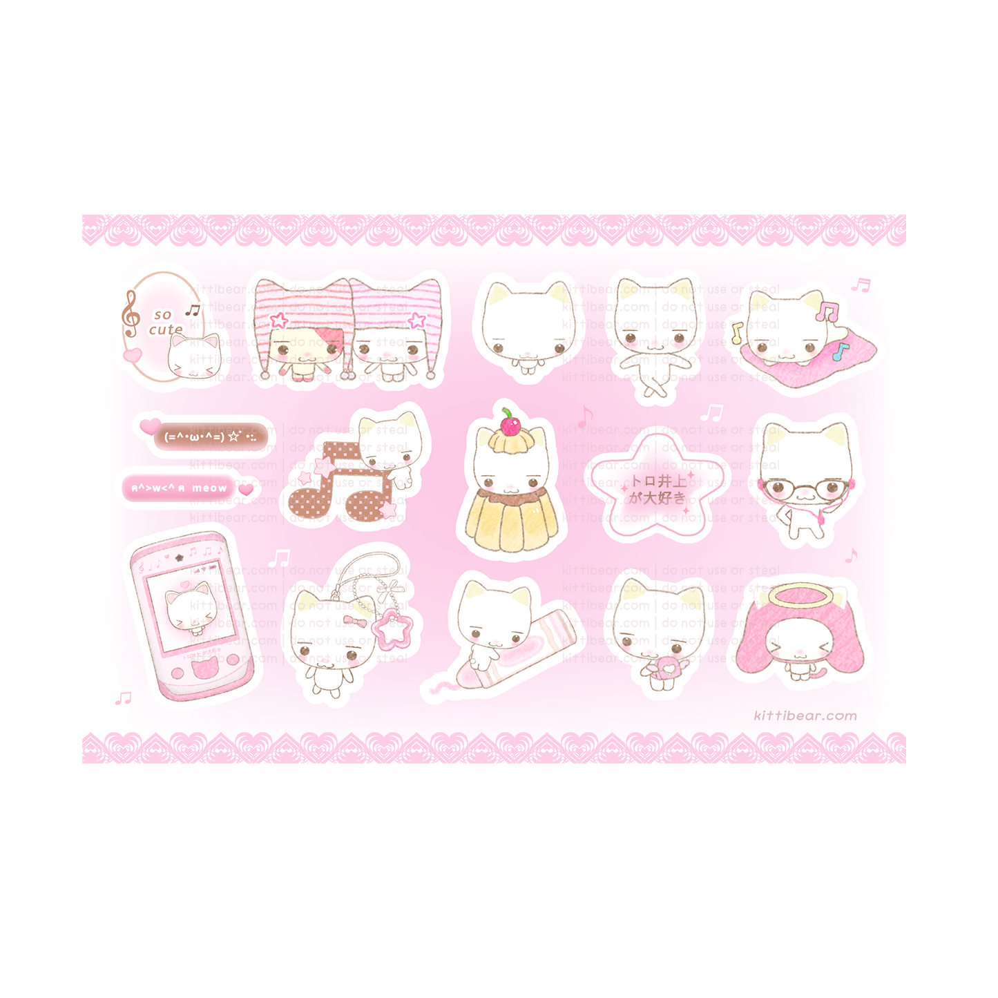 toro inoue sticker sheet
